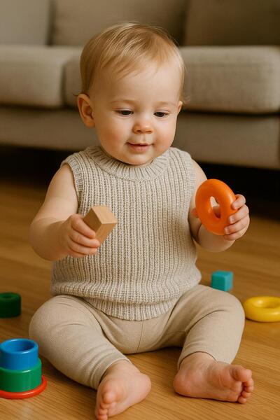 meriç bebe - bütün çocuklar melektir. mrc Boy's Thessaloniki Knitted Crew Neck Stretchy Sweater – 0-5 Years Old Domestic Production