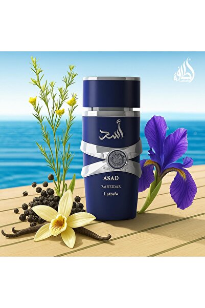 Lattafa perfumes Lattafa Asad Zanzibar - Eau de Parfum Long-Lasting Fragrance for Men, 3.40 Ounce / 100 ml