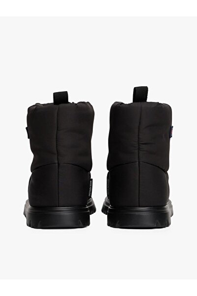 Tommy Hilfiger Kadın Marka Logolu Su Tutmaz Sıcak Astarlı Kışlık Kullanıma Uygun Siyah Bot & Bootie