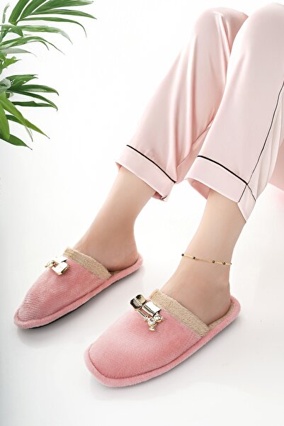 Modafırsat Γυναικείες παντόφλες εσωτερικού χώρου, βελούδινες που πλένονται, με επένδυση από μαλλί, παντόφλες από γούνα, πακέτο προσφοράς για επισκέπτες, παντόφλες νύφης