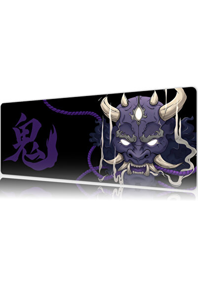 urzuva Void Oni 70x30 3MMKalınlık Premium Gaming oyuncu mousepad, Anti Slip X...