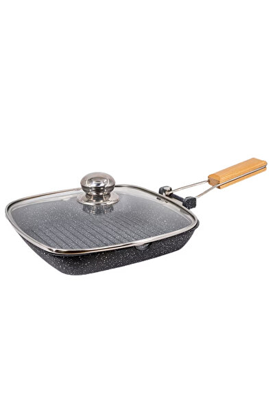 Wertcraft Tigaie grill cu interior antiaderent Wellberg, 24cm, WB-2400-24
