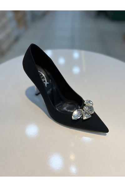 Alphus Vollex Taş Tokalı Şık Kadın Topuklu Ayakkabı