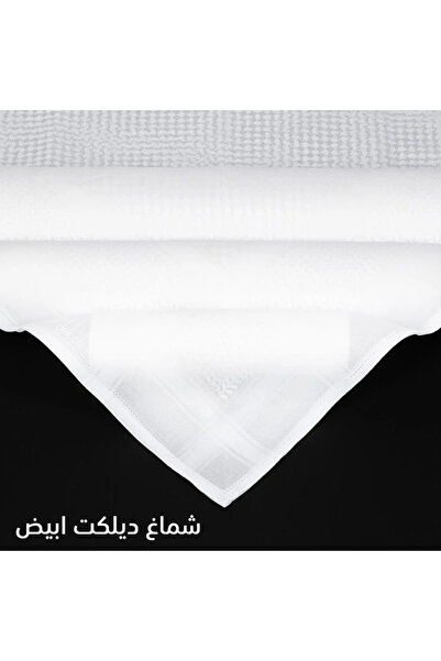 Delicat شماغ ابيض ديليكات مقاس 55