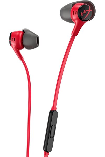 HyperX Cloud Earbuds II – 14mm Drivers In-Ear Earbuds, Red