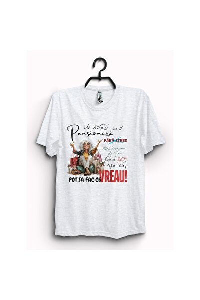 OEM Tricou cu mesaj „De azi sunt pensionara” – Cadou Amuzant Pensionare