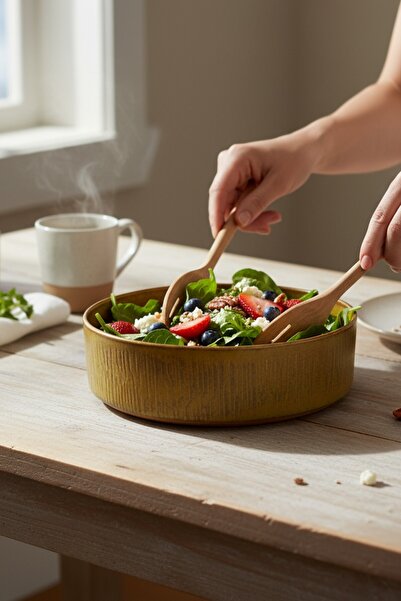 İREA PORSELEN Wavy Savana 21cm Porcelain Bowl