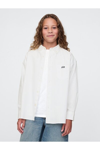 GAP 605359000 Frch Logo Oxford Shirt