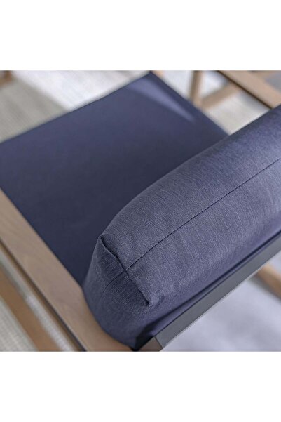 Danube Home Cobalt 7-Seater Outdoor Sofa Set | Steel Frame Garden Furniture | Modern Patio Seating - Blue