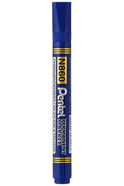 Pentel قلم تحديد دائم بطرف مشطوف مقاس 4.5 مم - أزرق