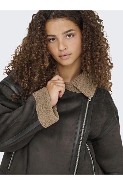 ONLY ONLKENDRA LIFE BOND ОVERSIZED JACKET Овърсайз яке от изкуствена кожа с кожа и кожа с кожа и подплата