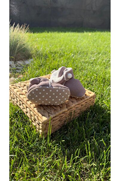 BabyDia Waffle Fabric Non-Slip Sole Booties