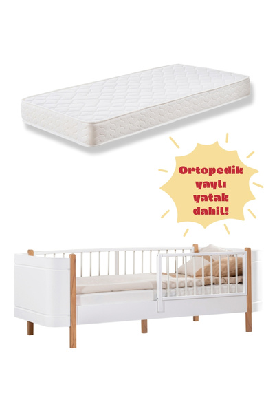 miracool Perla Karyola & Ortopedik Yaylı Yatak Dahil / %100 MDF