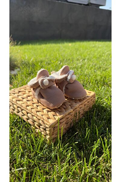 BabyDia Waffle Fabric Non-Slip Sole Booties