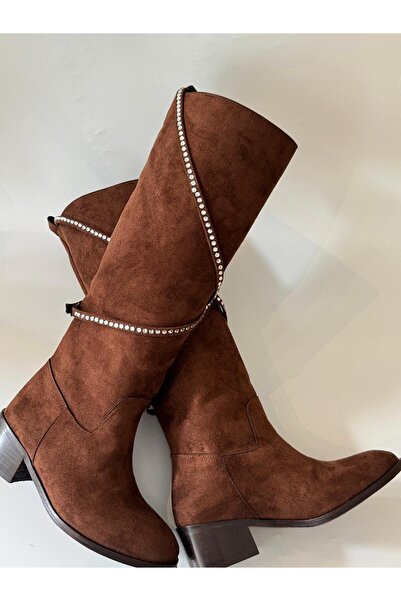 selinnce ATHENA kadın kahverengi çizme