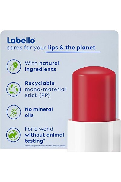 LABELLO Labello Lip Care Lip Balm, Strawberry Shine, 4.8g