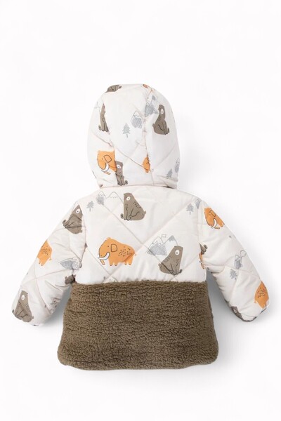 Midimod 2-7 Yaş İçi Polar Kalın Kışlık Önden Cepli Erkek Çocuk Mont