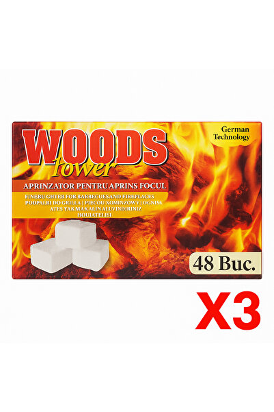 woods Set 3 X Cuburi Aprins focul 48buc/set