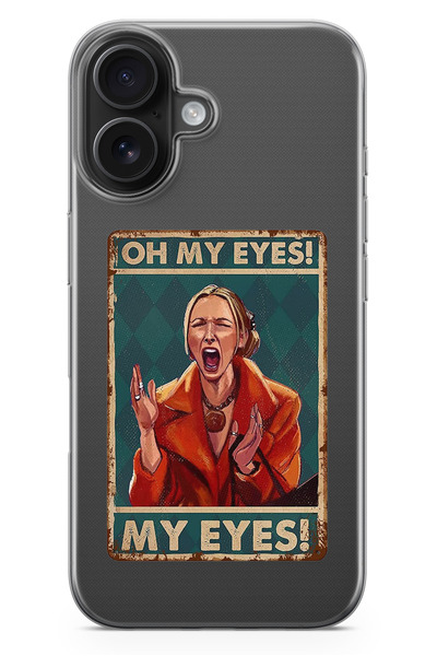 moonset Iphone 17 Uyumlu Phoebe Tasarımlı Baskılı Şeffaf Telefon Kılıfı