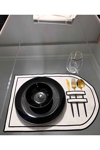 LİNDA MİA طقم أدوات مائدة أمريكي مع جيب، 6 قطع