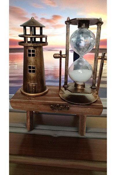 FAMEMUS ACCESSORY Hediyelik ve Masa Süsü Kum Saati boyut :18*15 cm