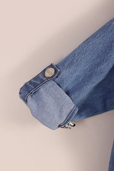 Pollito Τζιν με κουκούλα Παιδικό τζιν παλτό