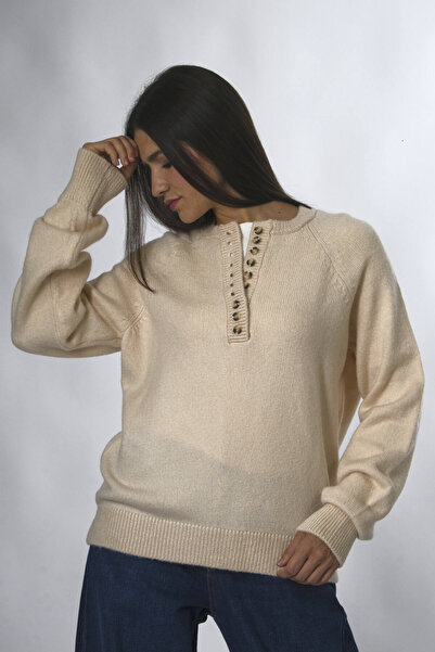 ABBRA Women's Buttoned Sweater