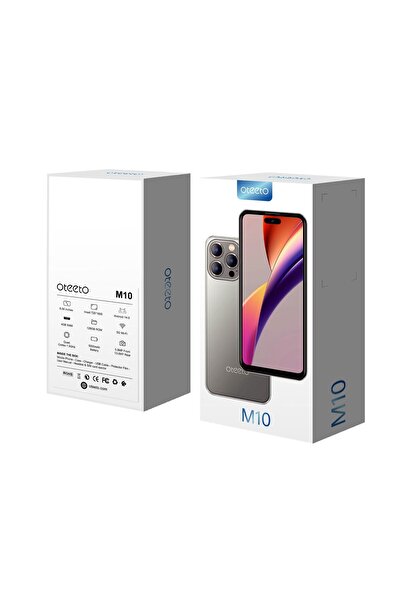 OTEETO M10 Smartphone Gold, 6.56" HD Display, 4GB RAM + 128GB, 5000mAh, 13MP Camera, Dual SIM