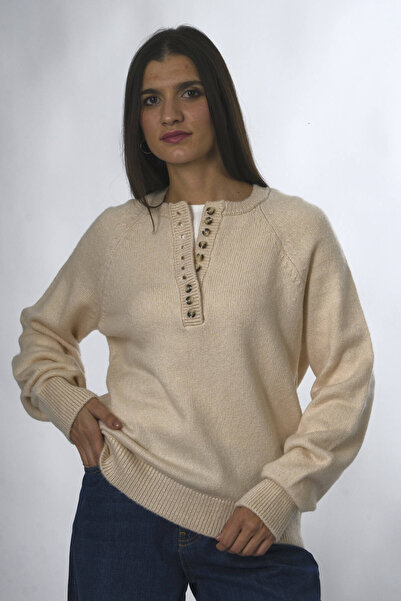 ABBRA Pulover cu nasturi pentru femei