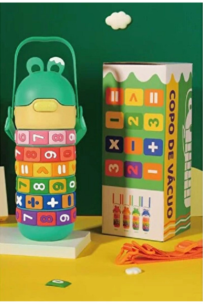 ED Steel Flask 430 ml with Straw and Neck Strap