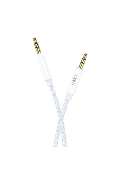 Xo NB-R211C audio cable, 3.5 mm mini jack AUX, 1 m, White/Blue