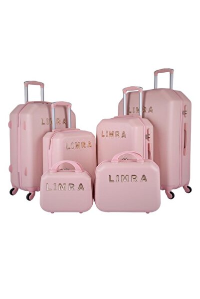 LİMRA Limra 6-piece luggage set with wheels, solid and strong design, made of ABS material, color