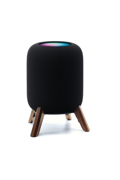 ömürdepo Counlisha Homepod 2.Nesil Ahşap Stand Metal-Ceviz