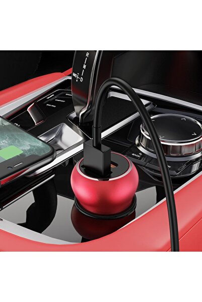Hoco Car Charger Z38 1XUSB 18W+PD QC3.0 20W, Red