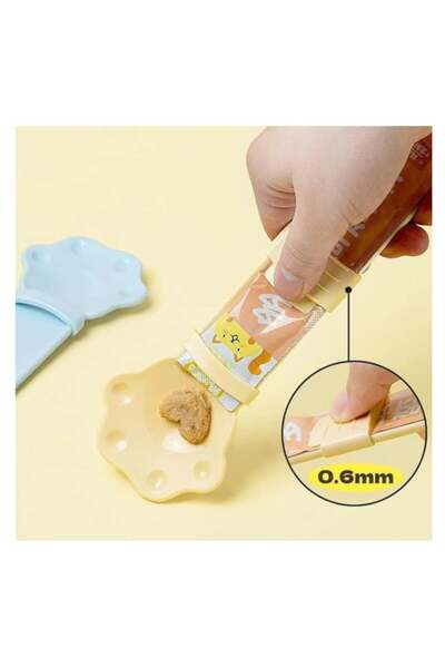 Golden cat وحدة تغذية شرائح القطط - مغرفة وجبات خفيفة للقطط على شكل مخلب، ملع...