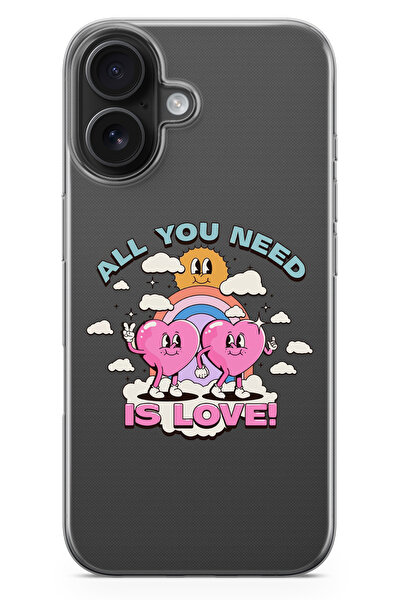 moonset Iphone 17 Uyumlu All You Need Tasarımlı Baskılı Şeffaf Telefon Kılıfı