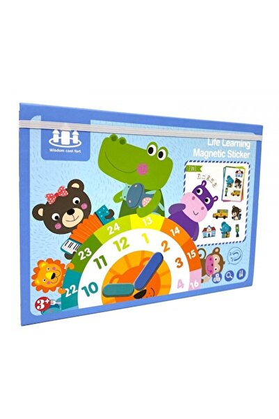 OEM Puzzle magnetic educativ în valiză, 59 de piese, multicolor