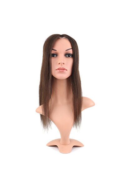 TAM TARZ Ön Kısmı Ekstra Tül Koyu Kestane Baby Taban Tepelik - 13x14cm