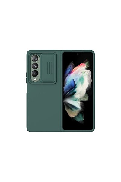 Nillkin Carcasă pentru Samsung Galaxy Z Fold 4, CamShield Silky, TPU, Verde Intens