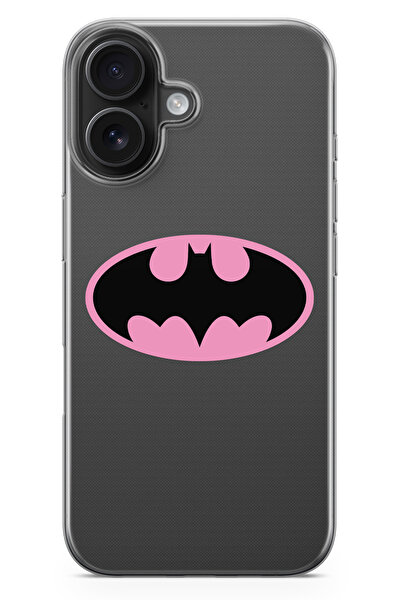 moonset Iphone 17 Uyumlu Yarasa Tasarımlı Baskılı Şeffaf Telefon Kılıfı