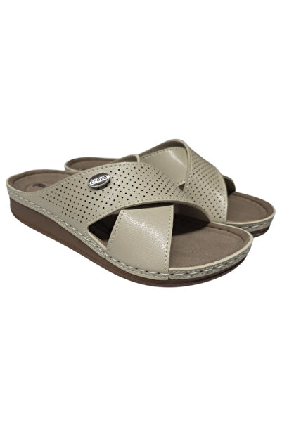 Enova Women's Cross Strap Anatomical Slippers