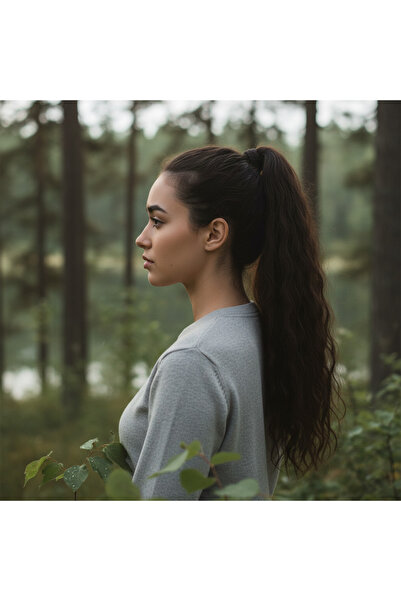 Carmella Rubber Buckle Ponytail Water Wave - Red Brown Rsprk34-Esrdns