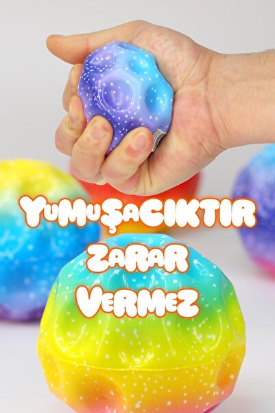 MİMOZA PARK Yükseğe Zıplayan Top Galaxyball Galaksi Uzay Ay Topu Aşırı Zıplayan Monball Bahçe Oyuncağı Gökkuşağı