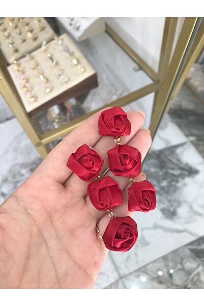 the ASEL İNCİ Muadil Brand Rose Model Earrings