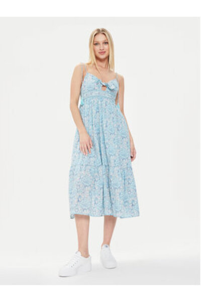 Pepe Jeans Γυναικείο Φόρεμα Καλοκαιριού PL953533 Μπλε