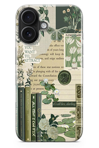 moonset Iphone 17 Uyumlu Be The Energy Kolaj Tasarımlı Baskılı Şeffaf Telefon...