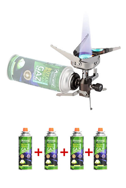 Orcamp Midi Cep Ocak-CK-195 + 4'lü 227 gram yedek kartuş set