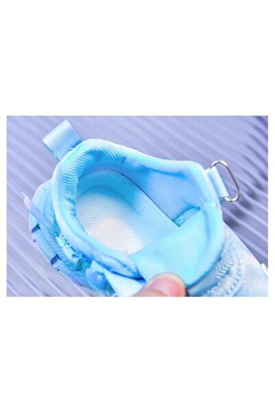 Bebelul Blue sneakers with white mother-of-pearl and lights - Lolly