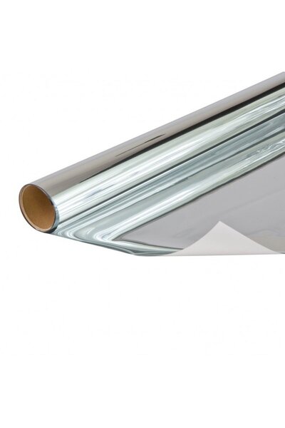 Windhager Folie de protecție solară argintie 53436, semitransparentă, 0,75 x ...