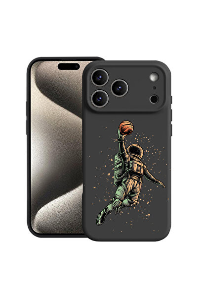 bestcase Carcasă premium din silicon pentru Apple iPhone 17 Pro, Astronaut Ba...